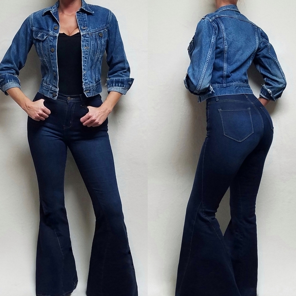 Vintage 1960s Lee USA Union Made Distressed Cropped Denim Trucker Jacket XS